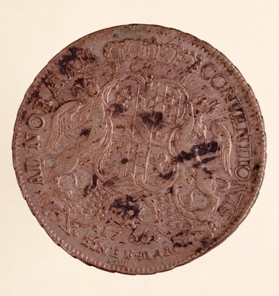 Stříbrný tolar (taler) Karla Fridricha, velkovévody Bádenského (1728-1811) (Karel I. Bádenský) 1766 Diam. 3,9 cm Neapol, museo archeologico od German School