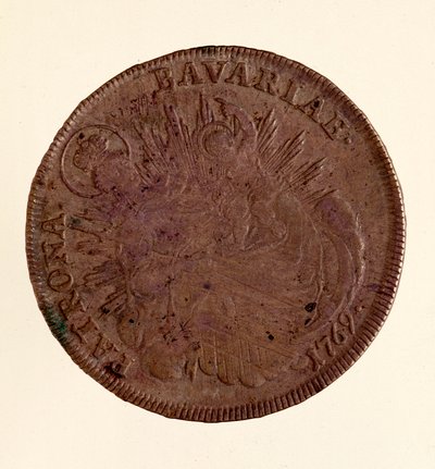 Stříbrný tolar Maxmiliána III. Josef Bavorský (1727-1777) 1769 Diam. 4,1 cm Neapol, archeologické muzeum od German School