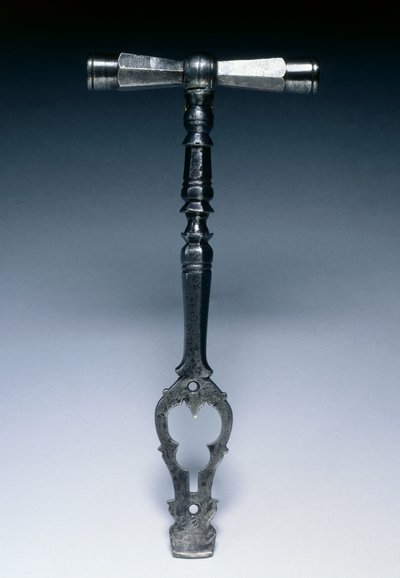 Klíč na pistoli se zámkem na kola, cca 1600-25 (ocel) od German School
