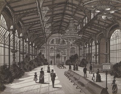 Vřídelní kolonáda, interiér (litho) od German School