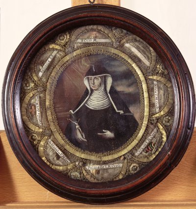 St. Maria Crescentia Hoess (1682-1744) obklopená ostatky sv. od German School