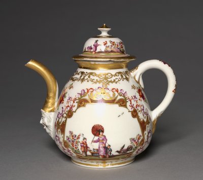 Čajová konvice, Míšeňská porcelánka, kolem 1723-24 od German School