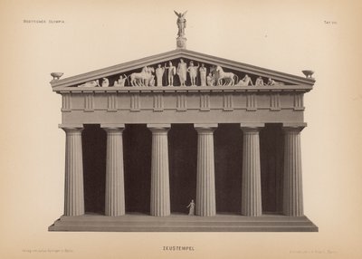 Diův chrám, Olympia, Řecko (litho) od German School