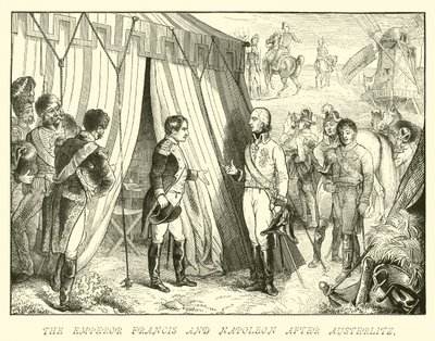 Císař František a Napoleon po Slavkově od German School