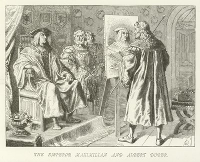 Císař Maxmilián a Albert Durer od German School