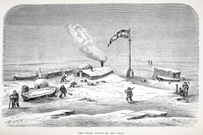 Hanzovní dům na floe, hospoda. Londýn 1874 od German School