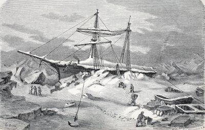 Hanza v nouzi, hospoda. Londýn 1874 od German School