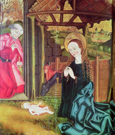 Narození Páně, kolem roku 1470 od German School