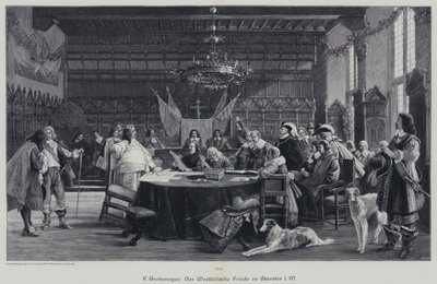 Vestfálský mír ukončení třicetileté války, Munster, Německo od German School
