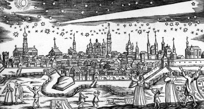Hrozná kometa z roku 1680 od Bacha Abrahama od German School