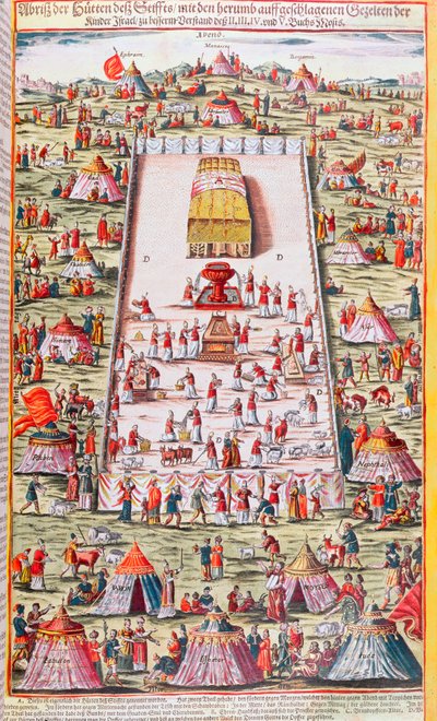 Kmeny Izraele se znovu sjednotily kolem Archy úmluvy v Sinajské poušti po exodu z Egypta, kolem roku 1630 od German School