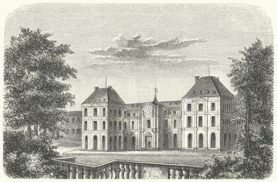 Palác Tuileries, Paříž, v roce 1799 (rytina) od German School