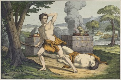 Zabití Ábela, ilustrace z 