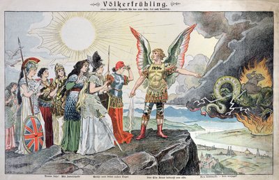 Lidé Evropy na jaře, 1896 od German School