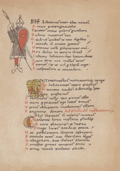 Horácova poezie ve francouzském rukopisu z 12. století od German School