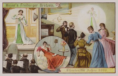 Divadlo v roce 2000 (chromolitho) od German School