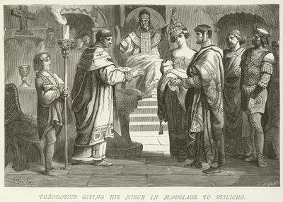 Theodosius provdal svou neteř za Stilicha od German School