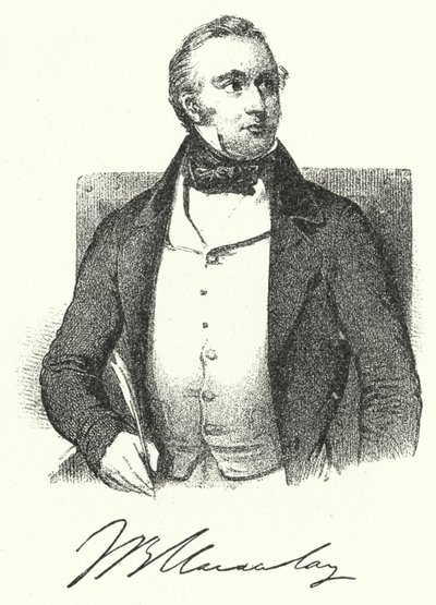 Thomas Babington Macaulay , britský historik a spisovatel (rytina) od German School