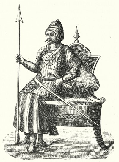 Timur, mongolský vojevůdce (rytina) od German School