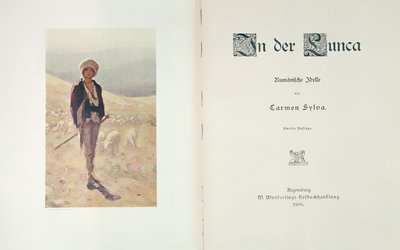 Titulní strana románu In der Lunca od Carmen Sylvy, vydaného v Regensburgu 1906 od German School