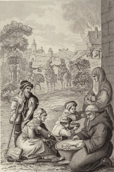 Cestující lidé na silnici od German School