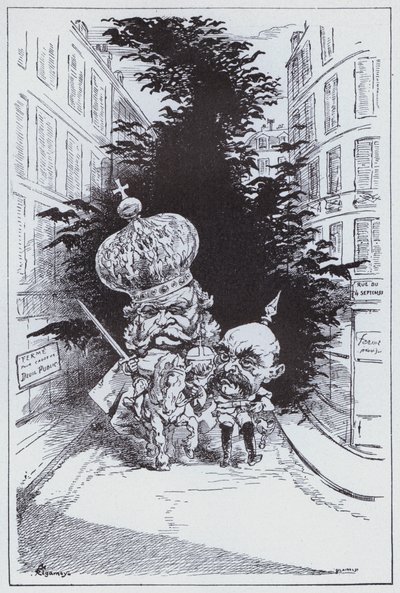 Triumfální vjezd německého císaře do Paříže (litho) od German School
