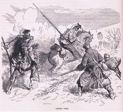 Pod palbou Cassellova historie války mezi Francií a Německem vydaná Cassell and Company Limited, kolem roku 1890 (litho) od German School