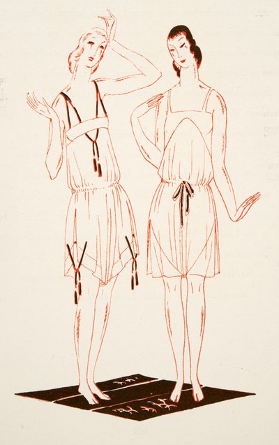Spodní prádlo od firmy Styl, pub.1922 (pochoir print) od German School
