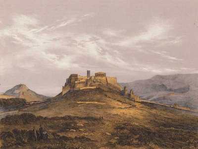 Pohled na starověké Atény, Řecko (barevná litografie) od German School