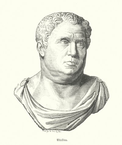Vitellius, římský císař (rytina) od German School