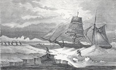Warping through the Ice, hospoda Londýn 1874 od German School