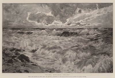 Vlny, Einsamor Strand (litho) od German School