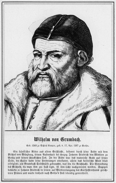 Wilhelm von Grumbach (rytina) od German School