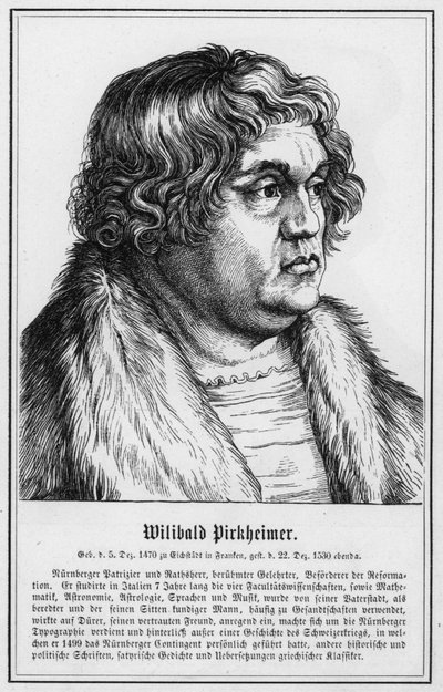 Willibald Pirckheimer (rytina) od German School
