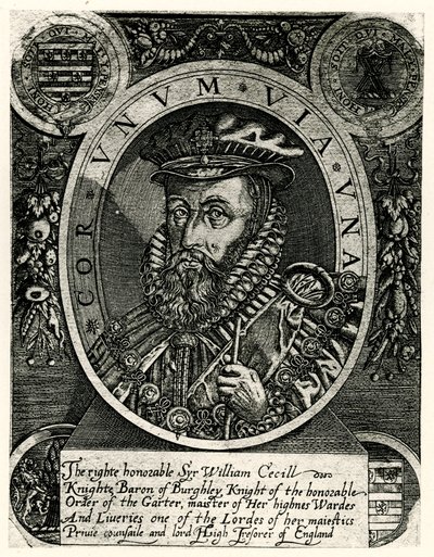William Cecil Lord Burleigh od German School