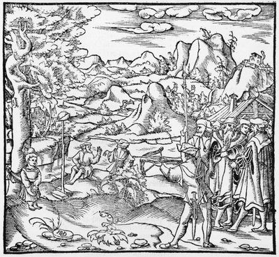 William Tell, ilustrace z Cosmographie Universelle od Sebastiena Munstera (1488-1552) Basilej, vydáno 1559 od German School