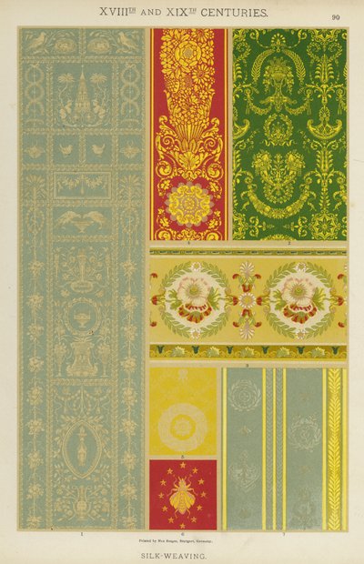 XVIII. a XIX. století, Tkaní hedvábí (barevné lito) od German School