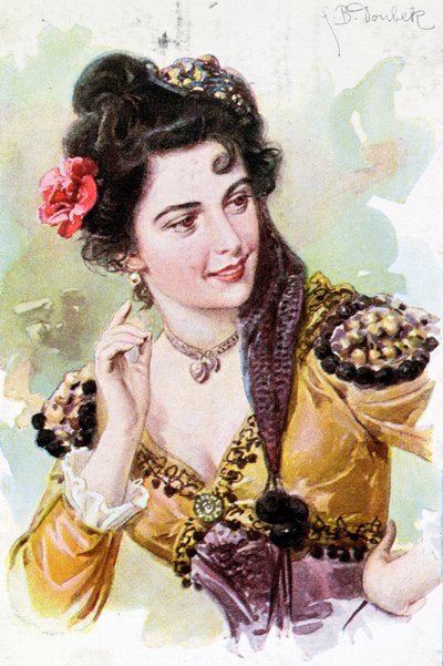 Zerline z opery Don Giovanni od Wolfganga Amadea Mozarta (1756-91), kolem roku 1900 od German School