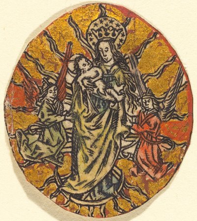 Madonna a dítě od German or Netherlandish 15th Century