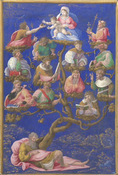 Jesseho strom, kolem roku 1535 od Gerolamo Genga