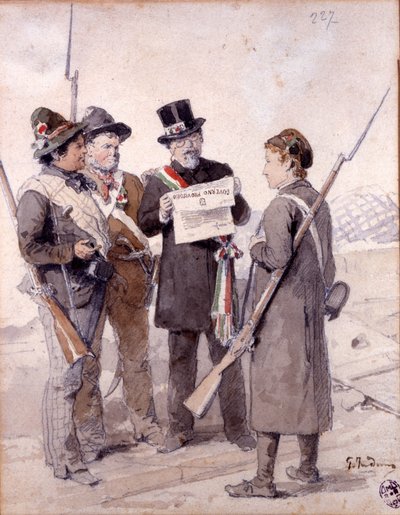 Risorgimento: The Five Days of Milan (Cinque giornate di Milano) (18-22 března 1848): toto je jedna z prvních epizod revolucí z roku 1848 (součást první italské války za nezávislost), která viděla vzestup Milánců populace povstalců proti od Gerolamo Induno