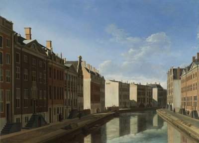 „Zlatý ohyb“ v Herengracht v Amsterdamu z východu od Gerrit Adriaensz Berckheyde
