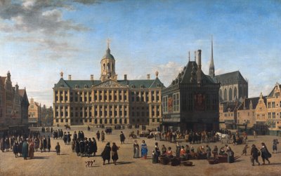 Nizozemština: Přehrada v Amsterdamu Přehrada v Amsterdamu od Gerrit Adriaenszoon Berckheyde