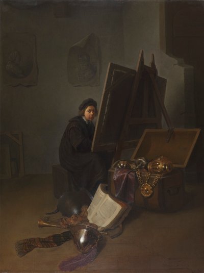 Autoportrét () u malířského stojanu od Gerrit Dou