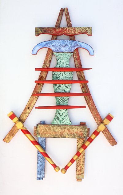 Osvícená jídelní židle 07, 2010 (akryl na dřevě) od Gerrit Greve