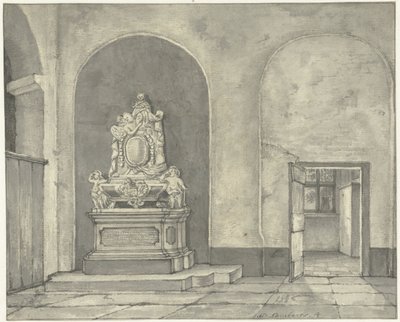Pohřební památník Balth. Fredericus von Stosch v Janskerk v Utrechtu od Gerrit Lamberts