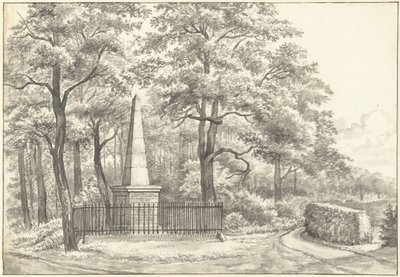 Památník Witte van Haemstede, založený v roce 1817 Davidem Jacobem van Lennepem v Huis te Manpad v Heemstede od Gerrit Lamberts