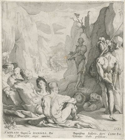 Kázání Jana Křtitele od Gerrit Pietersz. Sweelink