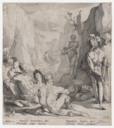 Kázání sv. Jana Křtitele, 1593. od Gerrit Pietersz Sweelink