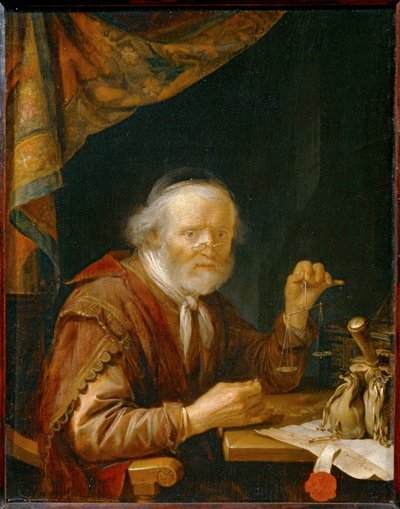 Zlatá váha ... od Gerrit or Gerard Dou